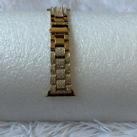Michael Kors Apple Watch Goldtone Stainless Steel & Crystal
Bracelet - Picture 9 of 14